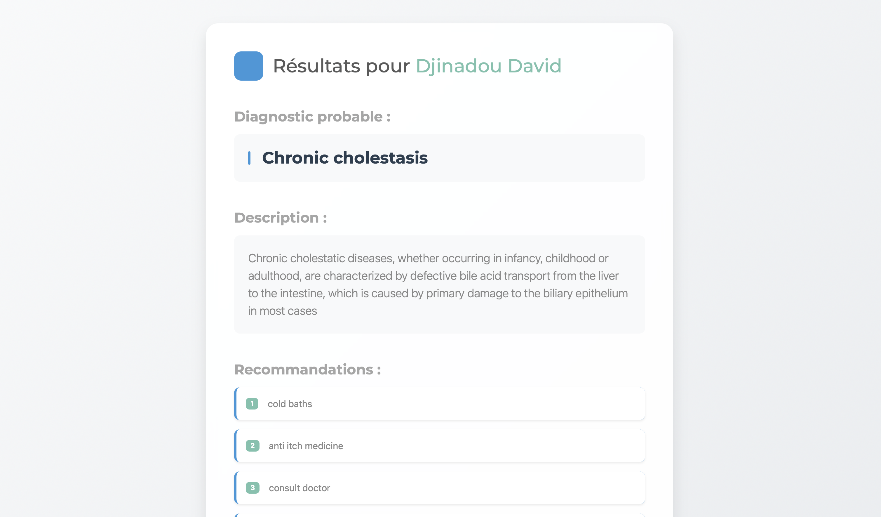 Détails HealthBot AI
